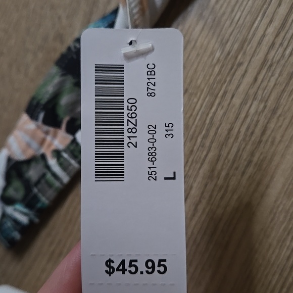 La Vie en Rose Tropical Leaf Print Bikini Top - Picture 4 of 8